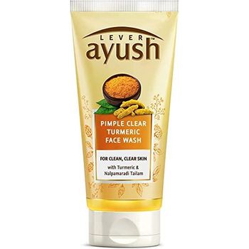 Lever Ayush Pimple Clear Turmeric Face Wash 80g
