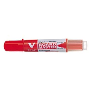 Pilot V Board Master Whiteboard Marker Bullet Medium Red