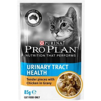 Pro Plan Urinary Tract Health Adult Chicken Gourmet Pouch Wet Cat Food 85g