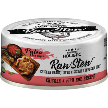 Absolute Holistic Pet Food Raw Stew Chicken And Fish Roe 80g