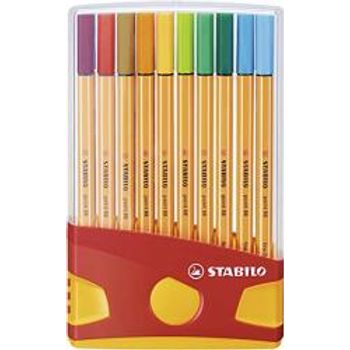 Stabilo Point 88 Fineliner Pens 0.4mm 20 colors Plastic Case Set