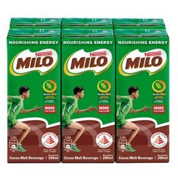 Nestle Milo Activ Go Less Sugar UHT 6pcs 200ml