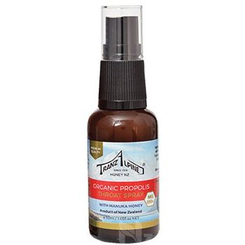 Tranzalpine Organic Xịt Họng Keo Ong Organic Propolis Throat Spray 30ml