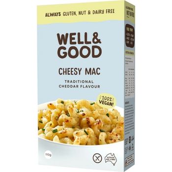 Well & Good Cheesy Mac Cheddar 110g Vegan
