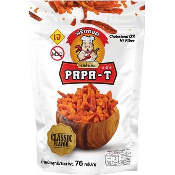 Papa-T Classic Flavor Crispy Chili Snack 76g