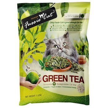 Fussie Cat Natural Paper Litter Green Tea 7l