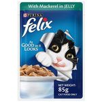 Purina Felix As Good As It Looks Wet Cat Food Mackerel In Jelly For Adults 85g