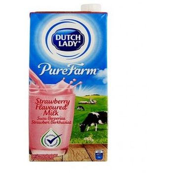 Dutch Lady Uht Strawberry Flavoured Milk 1L