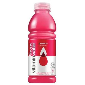 Bundle of 2 bottles of Glaceau Vitamin Water Restore Fruit Punch 500ml x 2 bottles