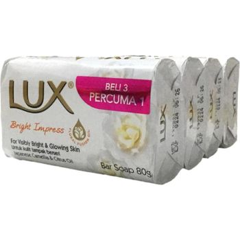 Lux Bright Impress Bar Soap 4pcs 80g