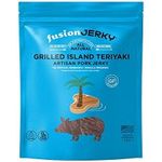 Fusion Jerky Grilled Island Teriyaki Artisan Pork Jerky 78g Snack Pack
