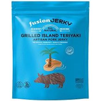 Fusion Jerky Grilled Island Teriyaki Artisan Pork Jerky 78g Snack Pack
