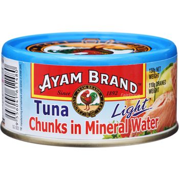 Ayam Brand Tuna Chunks Mineral Water Light 150g