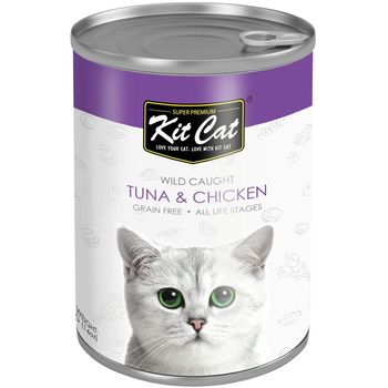 Kit Cat Wild Caught Tuna And Chicken 400g