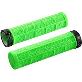 Supacaz Grizips Clear Grips Neon Green Clear Set