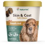 NaturVet Skin & Coat Plus Breath Aid (70 Soft Chews)