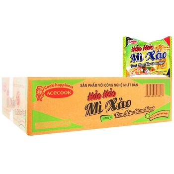  Acecook Hao Hao Sweet and Sour Shrimp Noodles Box of 30 Packs 75g