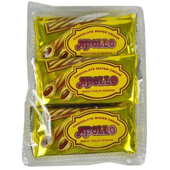 Tongkat Wafer Coklat Apollo 12 x 11g