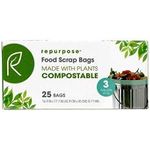 Repurpose Compostables Food Scrap Bags 3 Gallon 25 Bags