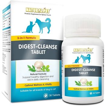 Natural Pet 3in1 Digest Cleanse for Cats and Dogs 30tabs