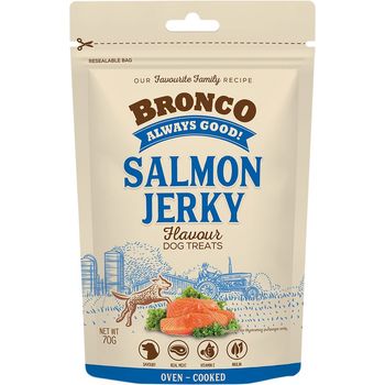 Bronco Dog Jerky Salmon 70g