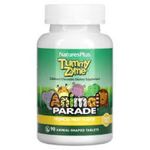 NaturesPlus Animal Parade Source of Life Childrens Chewable Digestive Aid Tropical Fruit Flavor 90 Animal Shaped Tablets Contains Live Probiotics Vegetarian Gluten 90 Servings