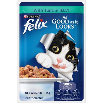 Purina Felix Adult With Tuna Jelly Pouch 85g