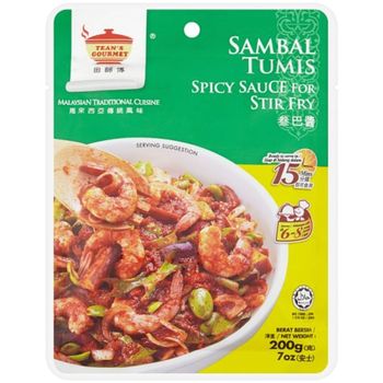 Tean's Gourmet Sambal Chili Tumis Stir Fry Sauce 200g