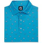FootJoy Cookie Print Lisle Self Collar 82051 Pool