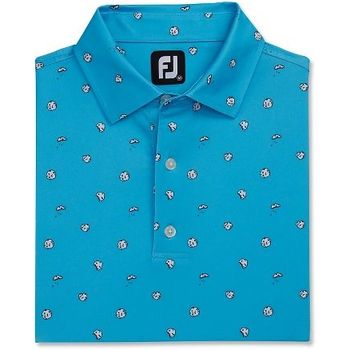 FootJoy Cookie Print Lisle Self Collar 82051 Pool