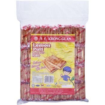 Khong Guan Sandwich Biscuits Lemon Puff