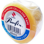 Panfix Self Adhesive Cellulose Tape, 12mm, 19mm, 25mm x 25yards 