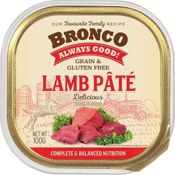Bronco Lamb Pate Tray 100g