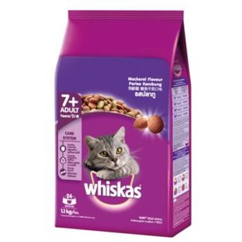 Whiskas Dry Senior Mackerel Flavor 1.1kg