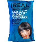 Real Handcooked Crisps Sea Salt And Vinegar Crisp 150g