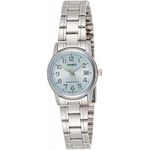 Casio #ltp-v002d-2b Women's Standard Stainless Steel Light Blue Dial Date Watch