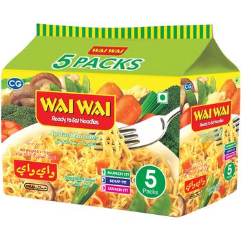 Wai Wai Noodles Vegetable 5pcs 75g