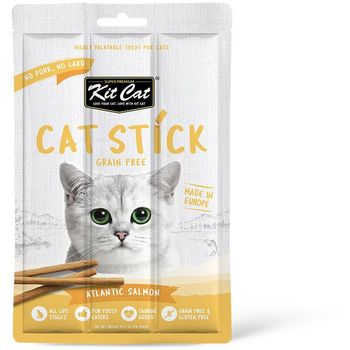 Kit Cat Grain Free Cat Stick Atlantic Salmon Cat Treats 15g
