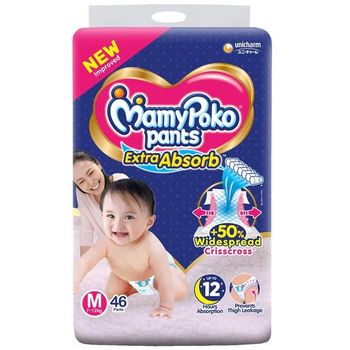 MamyPoko Pants Diaper Extra Absorb Medium 46pcs