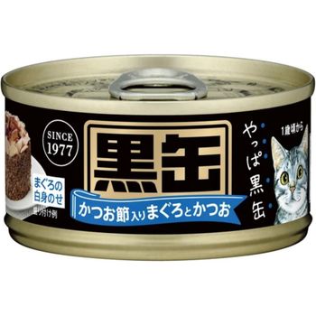Aixia Kuro-Can Mini Tuna And Skipjack Tuna with Dried Skipjack Canned Cat Food