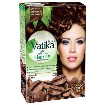 Vatika Henna Hair Colour Dark Brown 4.5 60g