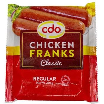 Cdo Cheesy Chicken Franks Regular 250g