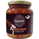 Biona Organic Baked Beans In Tomato Sauce Jar 340g