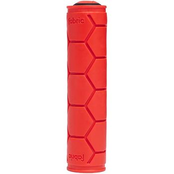 Fabric Silicone Slip-On Handlebar Grips Red