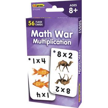 Teacher Created Resources Math War Multiplication Flash Cards