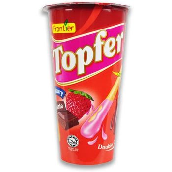 Topfer Crunchy Sticks Strawberry and Chocolate 40g