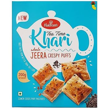 Haldiram's Tea Time Khari Whole Jeera Crispy Puffs 200g
