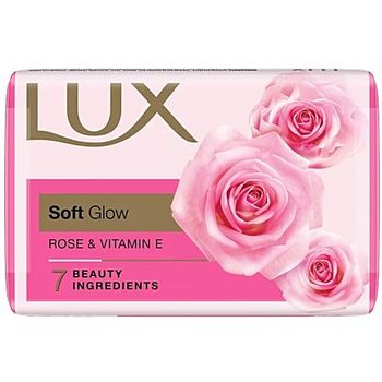 Lux Soft Glow Soap Rose & Vitamin E 7 Beauty Ingredients For Soft & Smooth Skin 75g