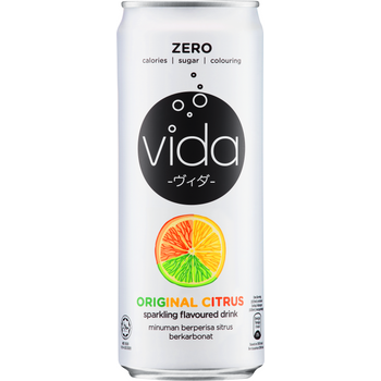 Vida Zero Sparkling Original Citrus 325ml