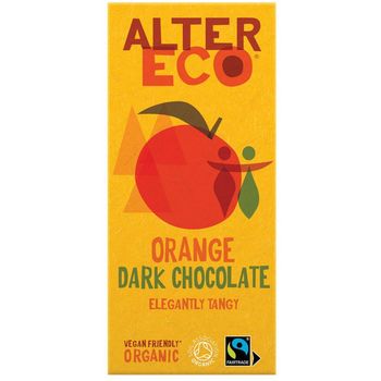 Alter Eco - Organic Dark Chocolate, Orange with 60% Cacao (100g)